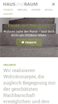 Mobile Screenshot of hausundraum.ch